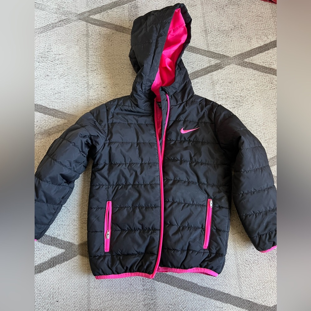 Black and Pink Nike coat